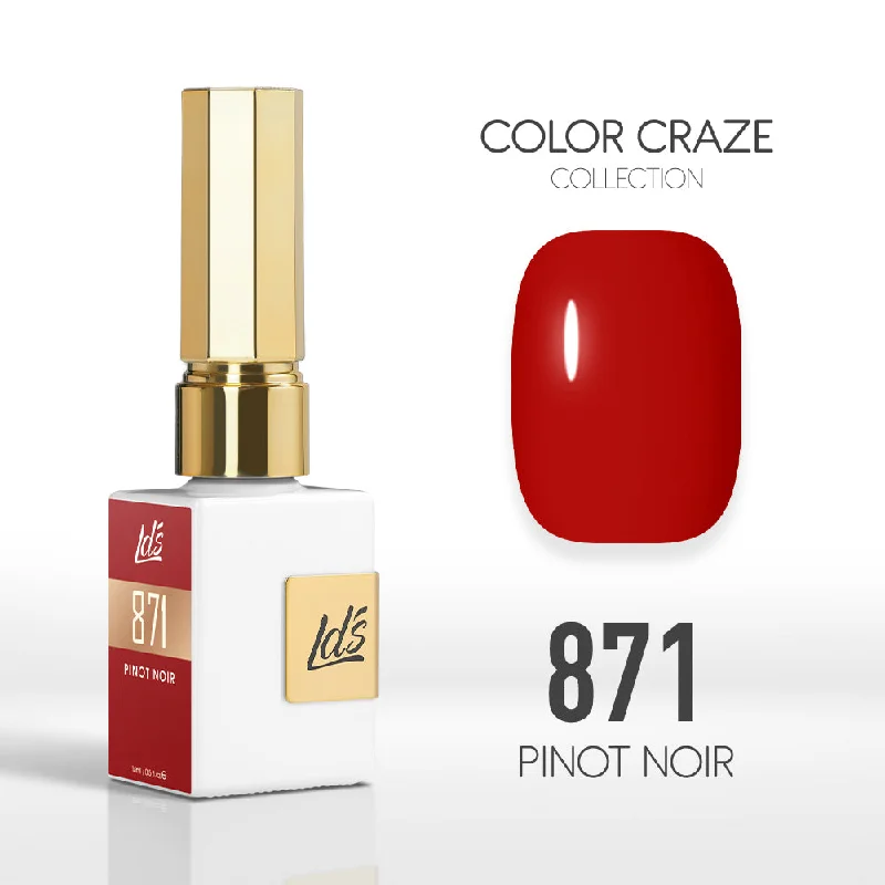 nail polish dry finish-LDS Color Craze Gel Nail Polish - 871 Pinot Noir - 0.5oz