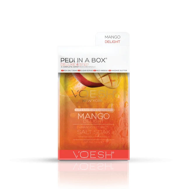 nail repair for men-VOESH Pedi In A Box Deluxe 4 Step | MANGO DELIGHT