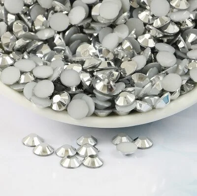 Nail rhinestone graduation style-Silver 1mm Rhinestones Nail Art Decoration