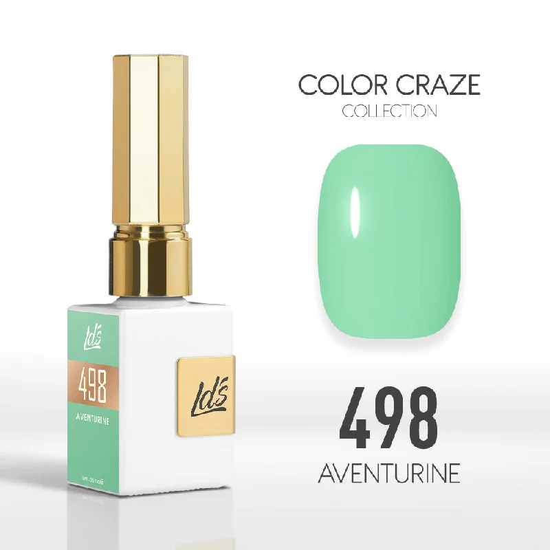 nail polish opaque finish-LDS Color Craze Gel Nail Polish - 498 Aventurine - 0.5oz