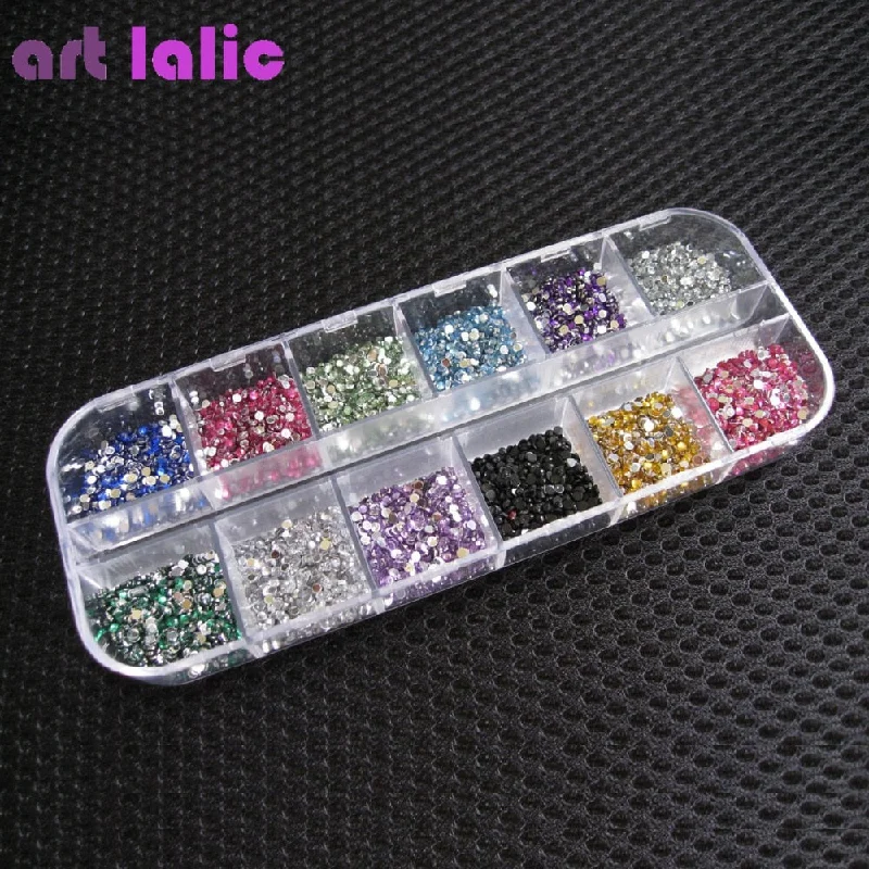 Nail rhinestone acrylic nails-3000pcs Nail Art rhinestones decoration for uv gel acrylic systems 1.5mm 2277