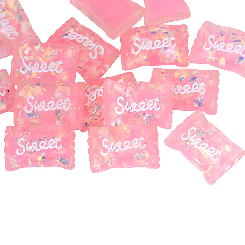 Pink sequined candy