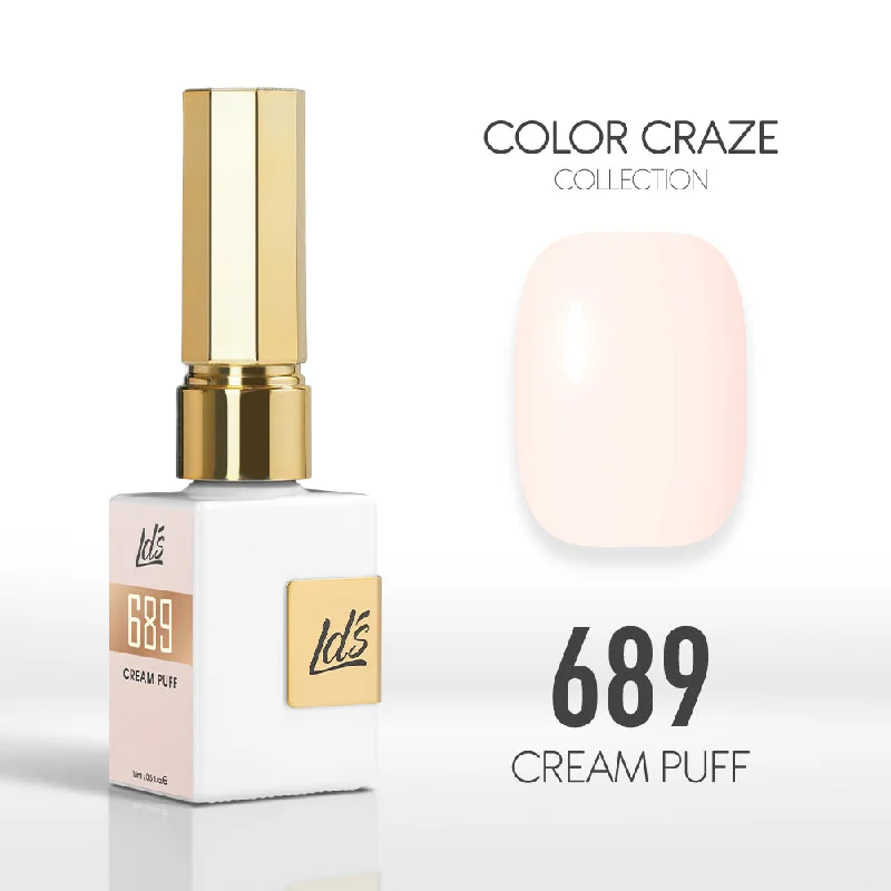 nail polish shelf life-LDS Color Craze Gel Nail Polish - 689 Cream Puff - 0.5oz