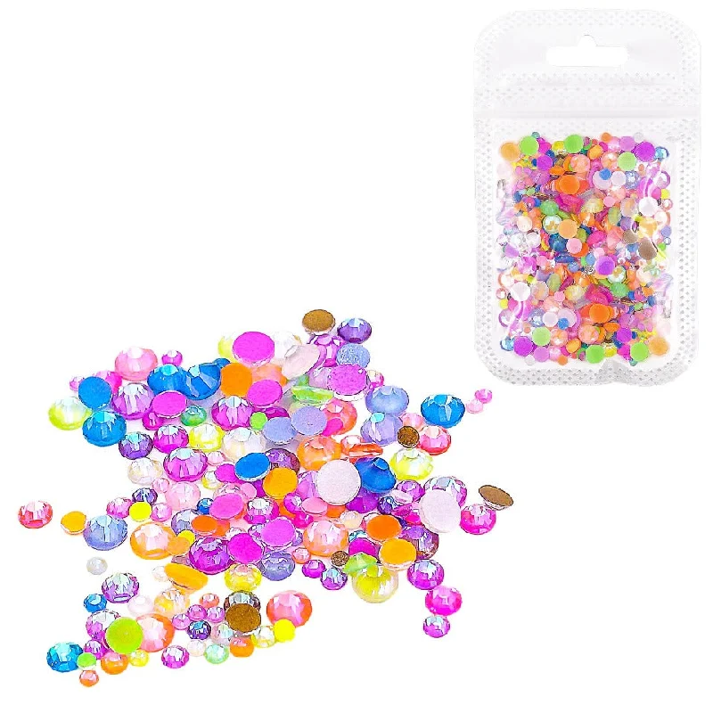 Nail rhinestone nature themes-Luminous Rhinestones Gems Mix (2 packs)