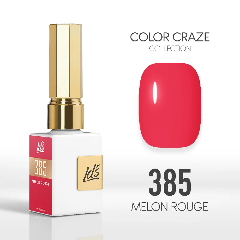 nail polish Gen Z yellow-LDS Color Craze Gel Nail Polish - 385 Melon Rouge - 0.5oz