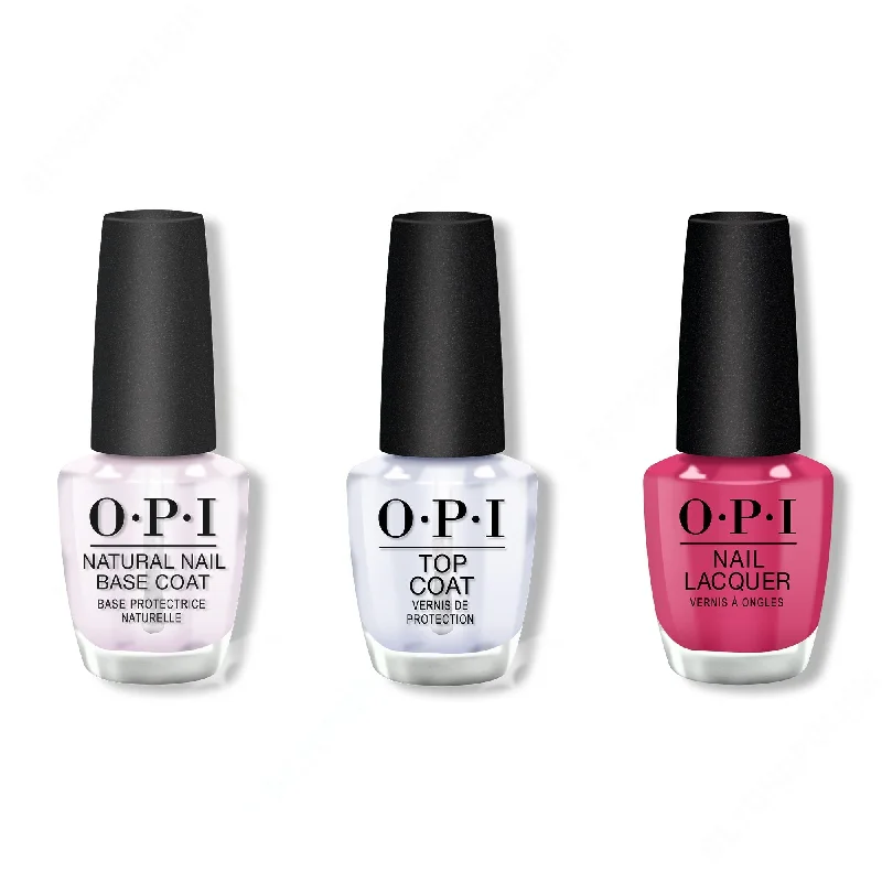 nail polish nebula effect-OPI - Nail Lacquer Combo - Base, Top & Aurora Berry-alis 0.5 oz - #NLI64