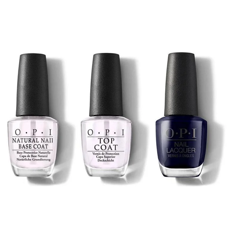 nail polish vintage style-OPI - Nail Lacquer Combo - Base, Top & March In Uniform 0.5 oz - #NLHRK04