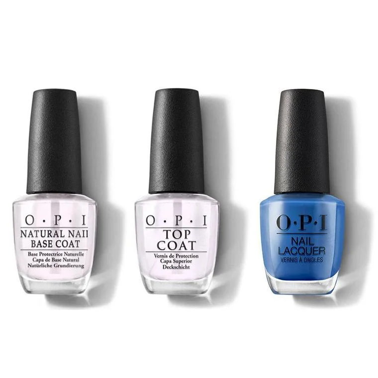 nail polish gift sets-OPI - Nail Lacquer Combo - Base, Top & Super Trop-i-cal-i-fiji-istic 0.5 oz - #NLF87