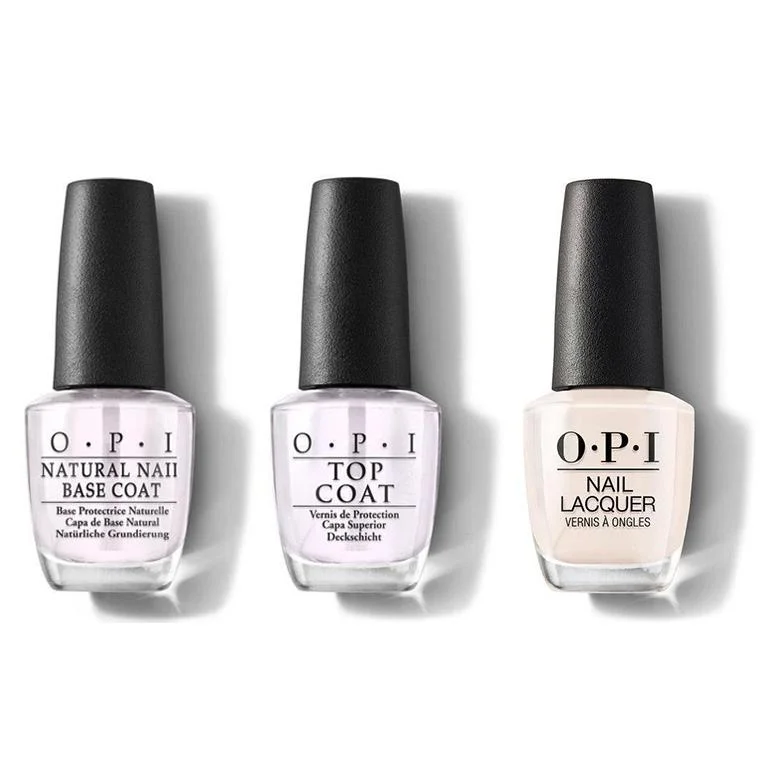 nail polish cosmic dust-OPI - Nail Lacquer Combo - Base, Top & Be There in a Prosecco 0.5 oz - #NLV31