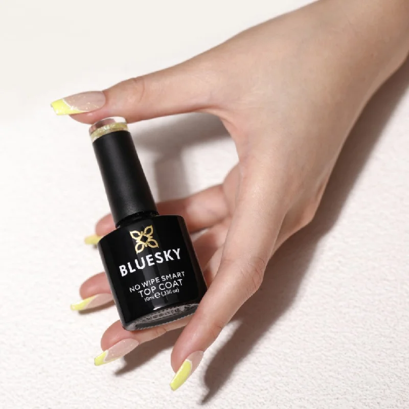 nail polish sunrise hues-Basics | No Wipe Smart Top Coat - Flower