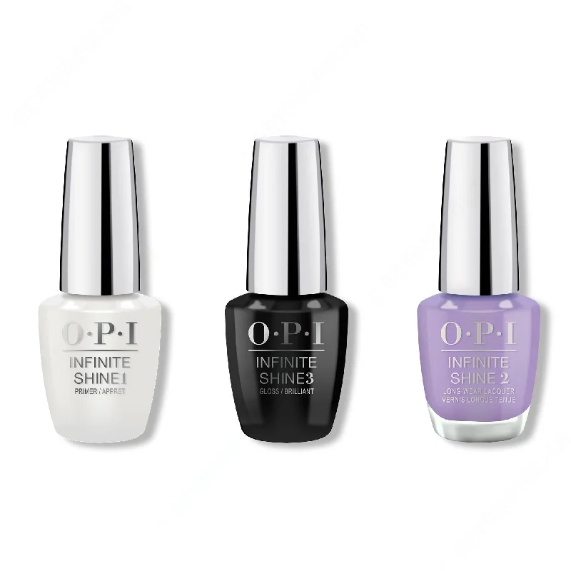 nail polish peel-off-OPI - Infinite Shine Combo - Base, Top & Galleria Vittorio Violet - #ISLMI09