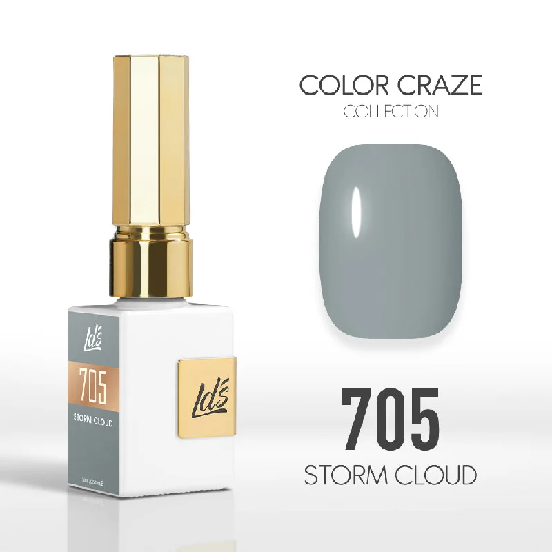 nail polish tools-LDS Color Craze Gel Nail Polish - 705 Storm Cloud - 0.5oz