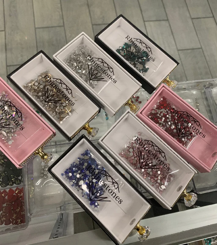 Nail rhinestone dance vibes-Crystal collection mixed box