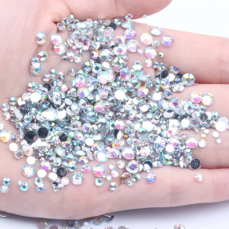 Nail rhinestone insider hacks-Galaxy White - AB Rhinestones