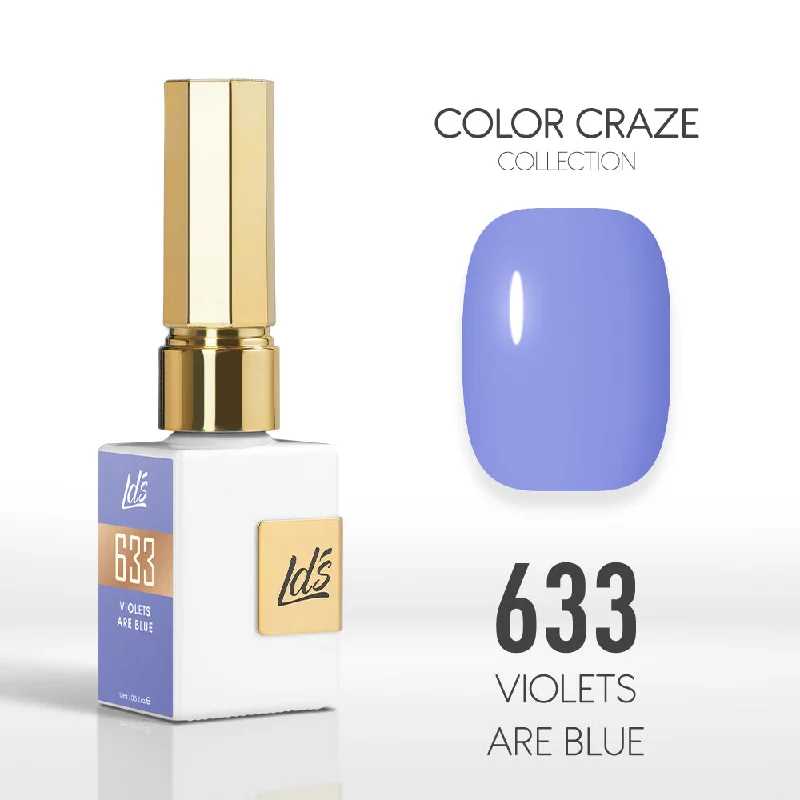 nail polish satin finish-LDS Color Craze Gel Nail Polish - 633 Violets are Blue - 0.5oz