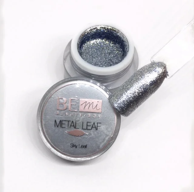 Nail art decoration boho-BEmi | Metal Leaf Gel | Sky