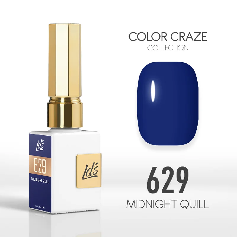 nail polish chrome finish-LDS Color Craze Gel Nail Polish - 629 Midnight Quill - 0.5oz