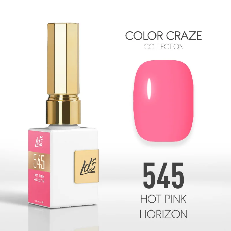 nail polish art deco-LDS Color Craze Gel Nail Polish - 545 Hot Pink Horizon - 0.5oz