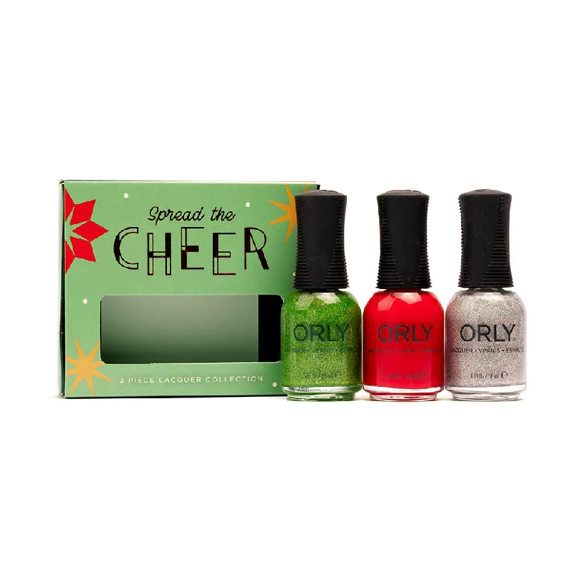 nail polish for men-ORLY Spread The Cheer 3 Piece Nail Polish Collection