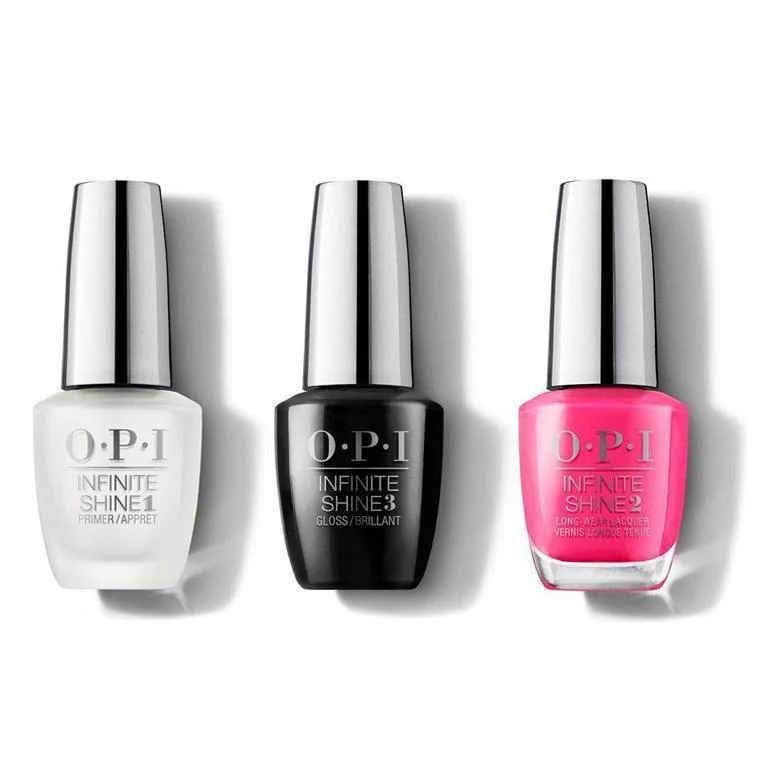 nail polish cosplay nails-OPI - Infinite Shine Combo - Base, Top & V-I-Pink Passes - #ISLN72