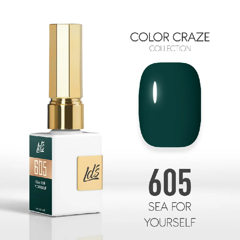 nail polish emerald green-LDS Color Craze Gel Nail Polish - 605 Sea for Yourself - 0.5oz