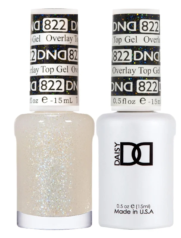 nail polish rainy day-DND 822 Overlay Top Gel Duo