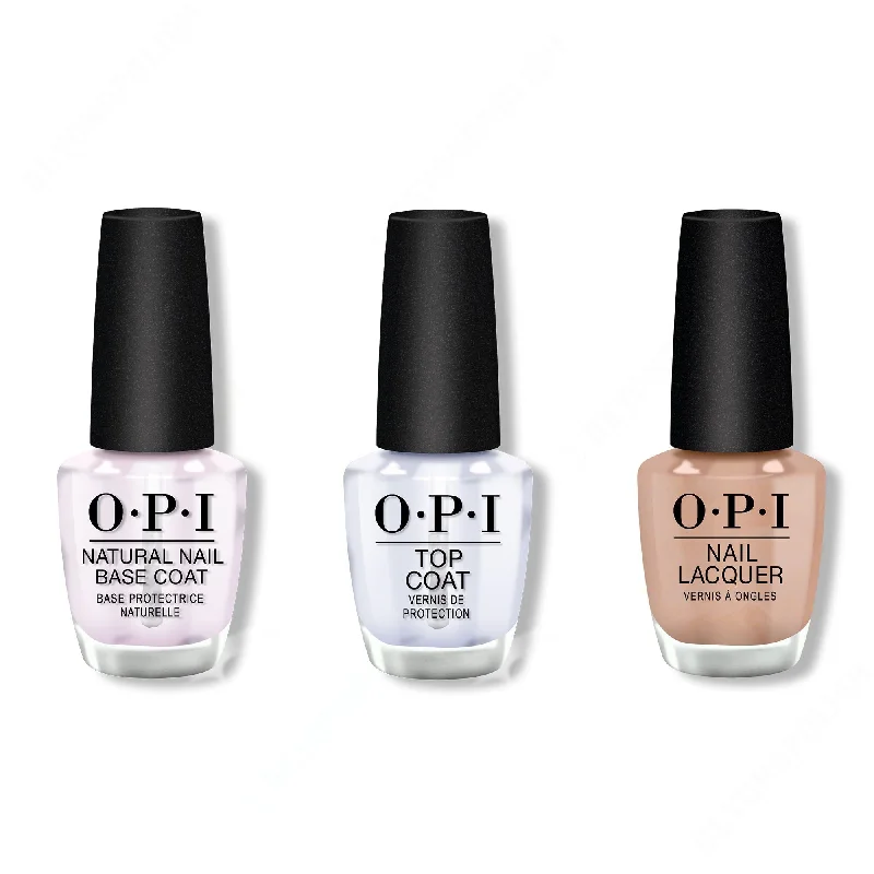 nail polish non-toxic-OPI - Nail Lacquer Combo - Base, Top & Fall-ing For Milan 0.5 oz - #NLMI01