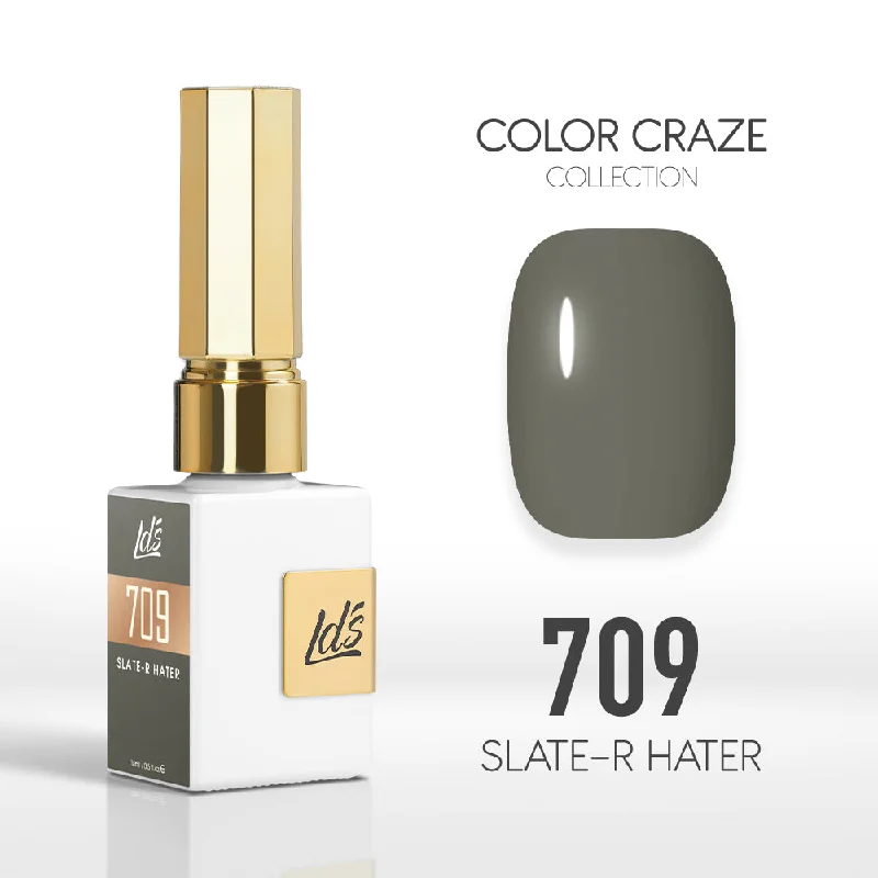 nail polish soak off-LDS Color Craze Gel Nail Polish - 709 Slate-r Hater - 0.5oz