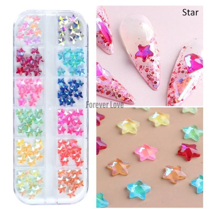 Nail rhinestone handmade sets-Rhinestones 038 - Forever Love Gems