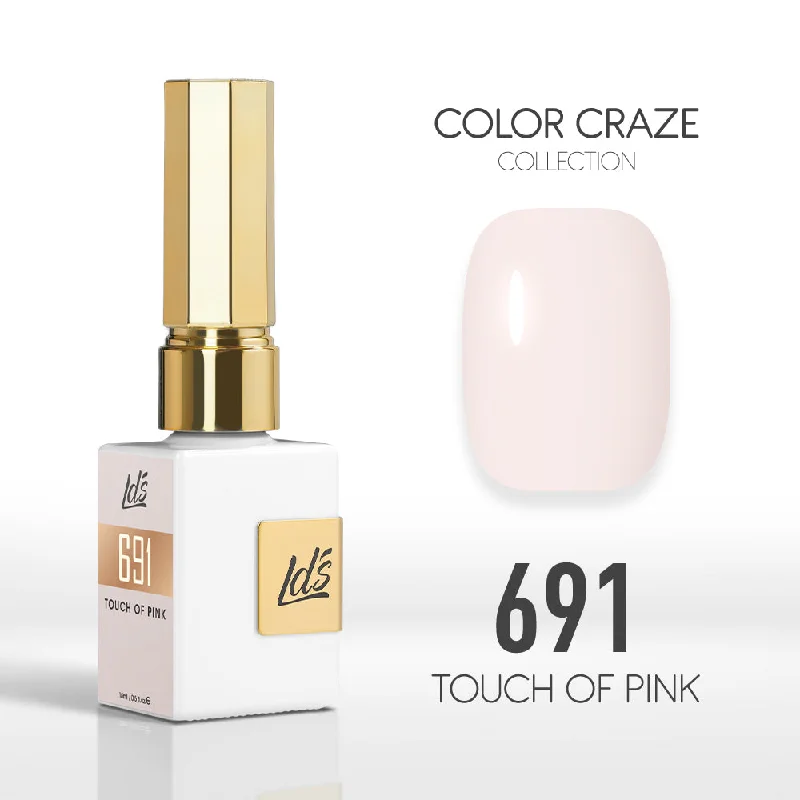 nail polish thinner-LDS Color Craze Gel Nail Polish - 691 Touch of Pink - 0.5oz