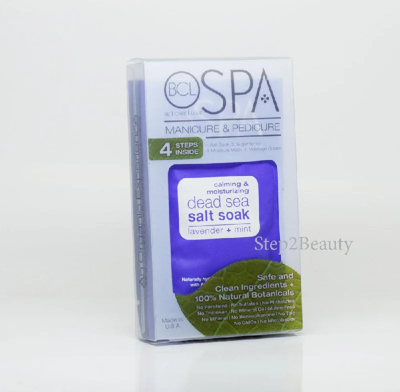 nail repair for chipped nails-BCL SPA Organic Manicure & Pedicure Complete 4 - step system | Lavender + Mint