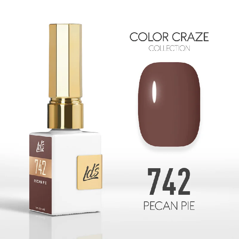 nail polish non-toxic-LDS Color Craze Gel Nail Polish - 742 Pecan Pie - 0.5oz