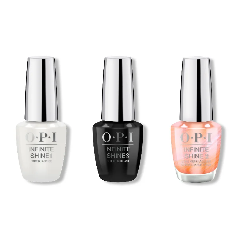 nail polish Easter pastel-OPI - Infinite Shine Combo - Base, Top & Coral Chroma - #ISLSR1