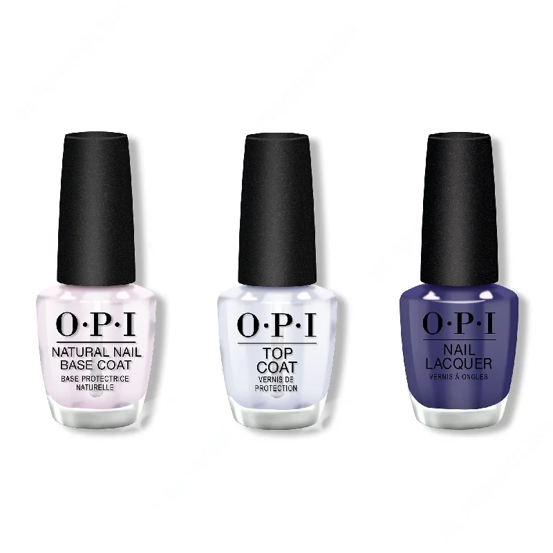 nail polish tester strips-OPI - Nail Lacquer Combo - Base, Top & Nice Set Of Pipes 0.5 oz - #NLU21