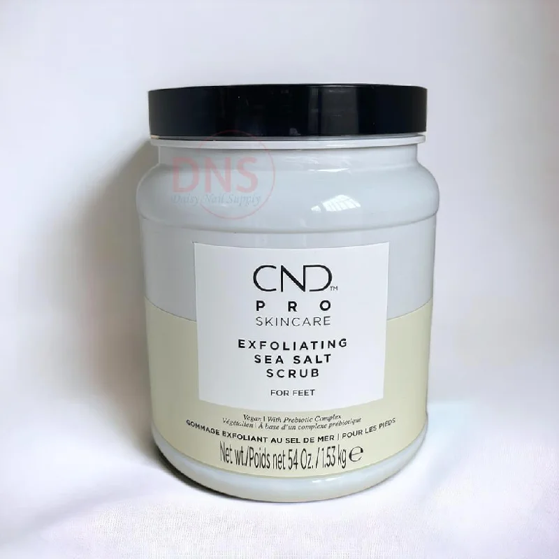 nail repair with nail repair glaze-CND Pro Skincare Exfoliating Sea Salt Scrub (For Feet) 54 Oz