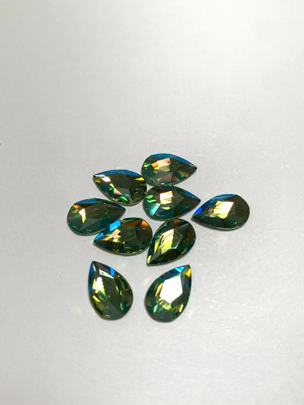 Nail rhinestone jazz tones-2303 pear peridot ab