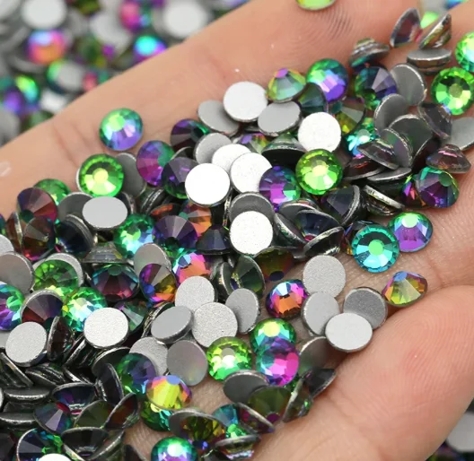 Nail rhinestone premium picks-Glass Rhinestones - Tropical Rainforest