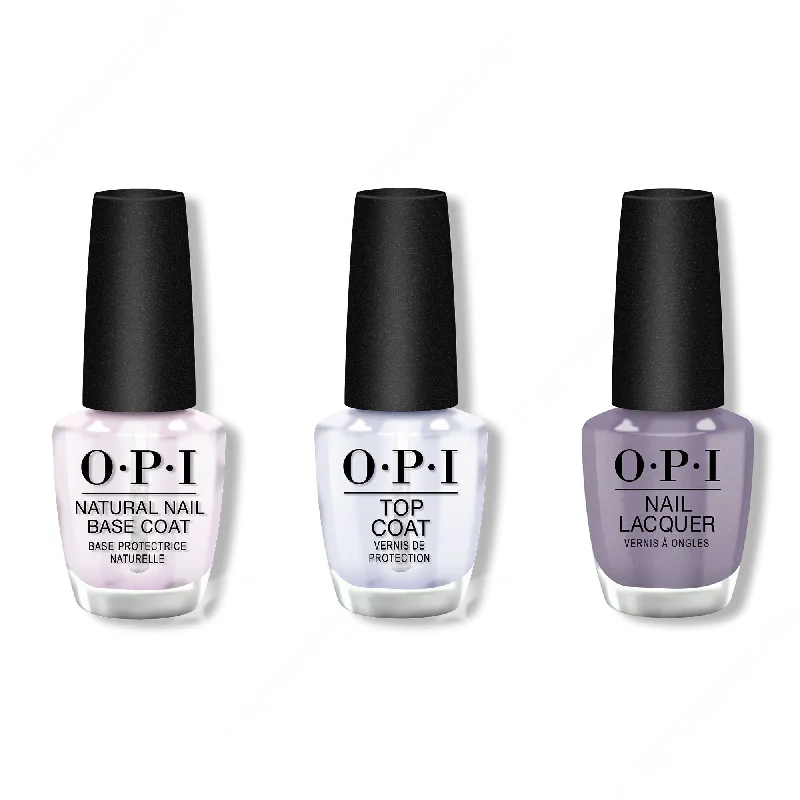 nail polish top coat-OPI - Nail Lacquer Combo - Base, Top & Addio Bad Nails, Ciao Great Nails 0.5 oz - #NLMI10