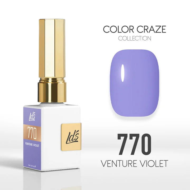 nail polish brushes-LDS Color Craze Gel Nail Polish - 770 Venture Violet - 0.5oz