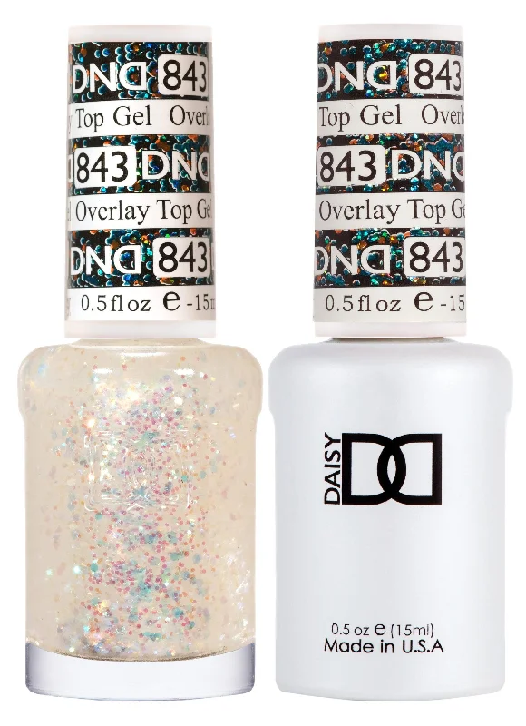 nail polish cosmic dust-DND 843 Overlay Top Gel Duo