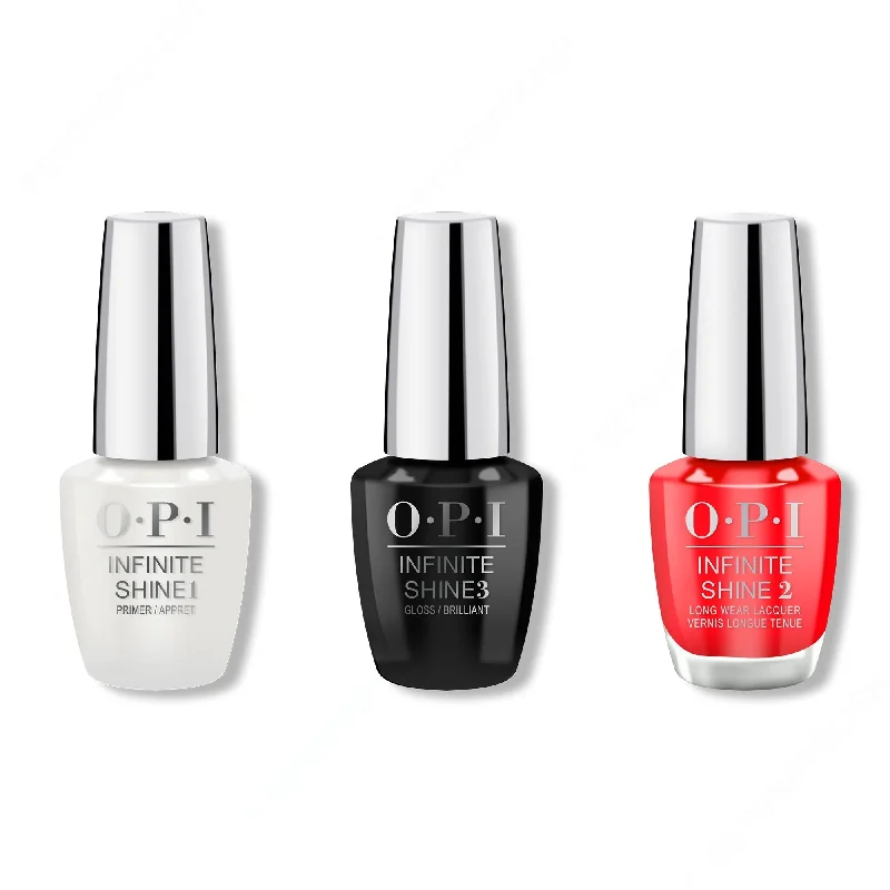 nail polish comic book-OPI - Infinite Shine Combo - Base, Top & Unrepentantly Red - #ISL08