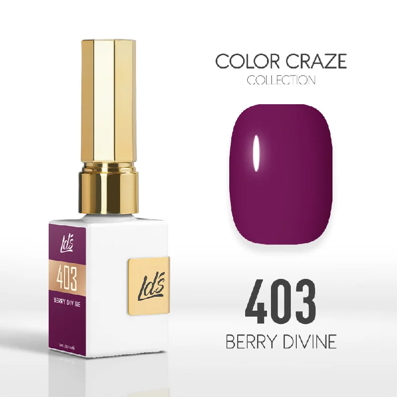 nail polish festive gold-LDS Color Craze Gel Nail Polish - 403 Berry Divine - 0.5oz