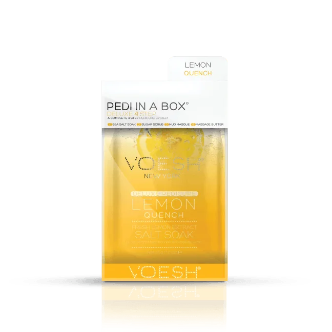 nail repair for women-VOESH Pedi In A Box Deluxe 4 Step | LEMON QUENCH