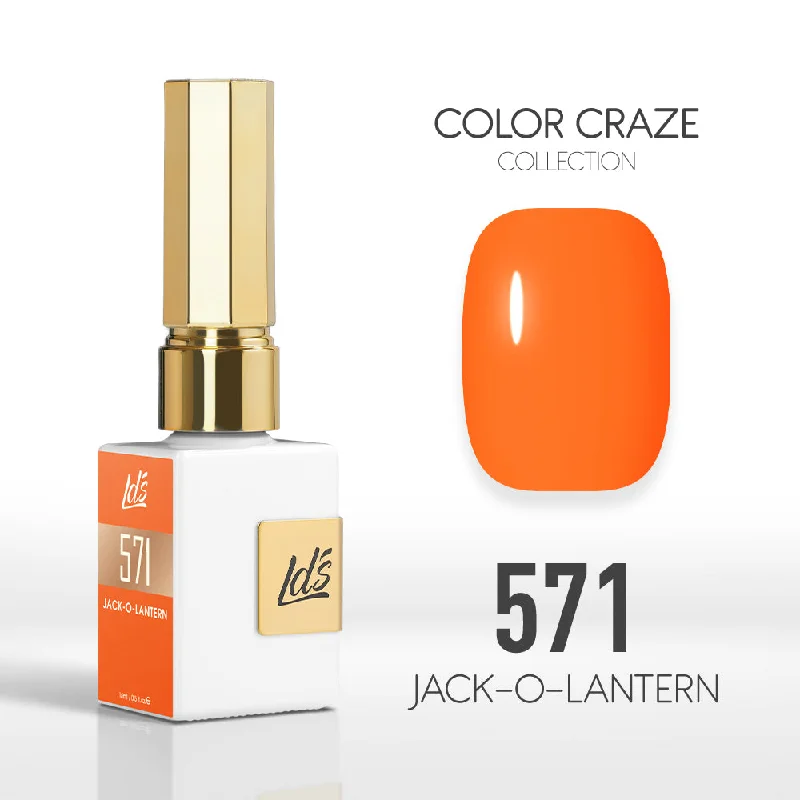 nail polish rainbow colors-LDS Color Craze Gel Nail Polish - 571 Jack-O-Lantern - 0.5oz