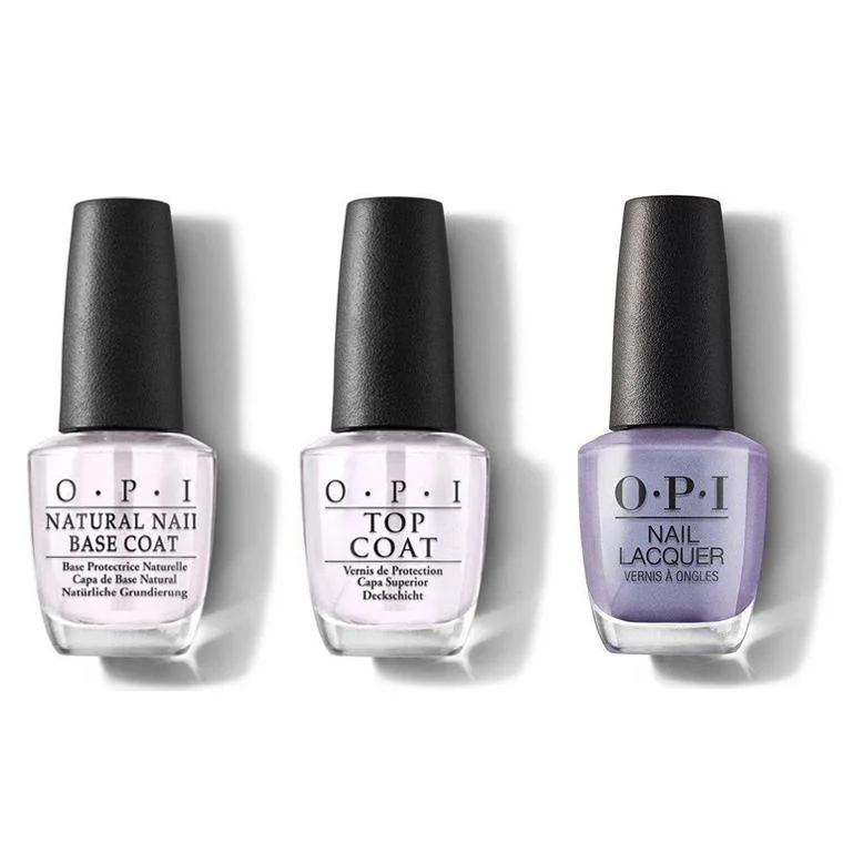 nail polish galaxy design-OPI - Nail Lacquer Combo - Base, Top & Just a Hint of Pearl-ple 0.5 oz - #NLE97