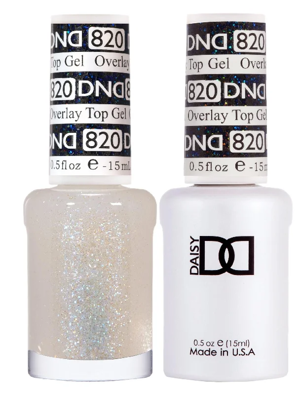 nail polish pot of gold-DND 820 Overlay Top Gel Duo