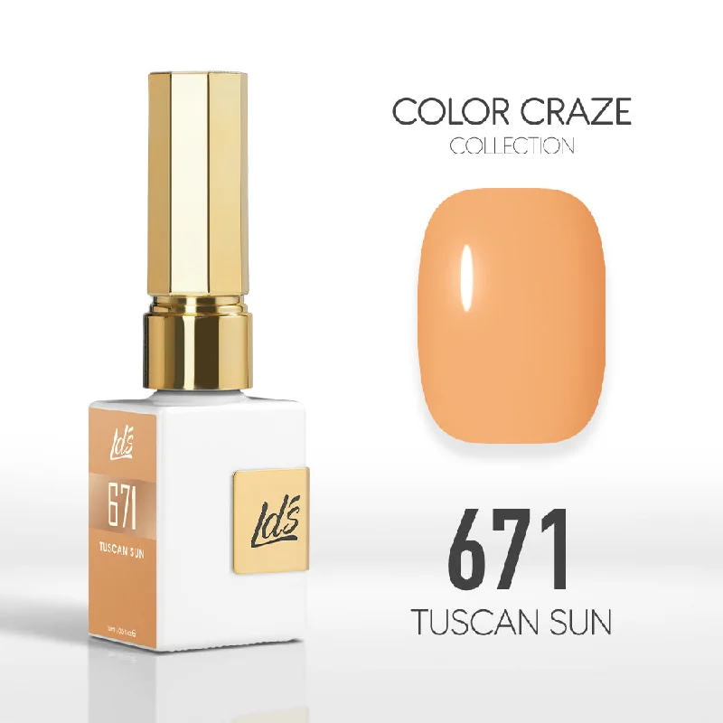 nail polish base coat-LDS Color Craze Gel Nail Polish - 671 Tuscan Sun - 0.5oz