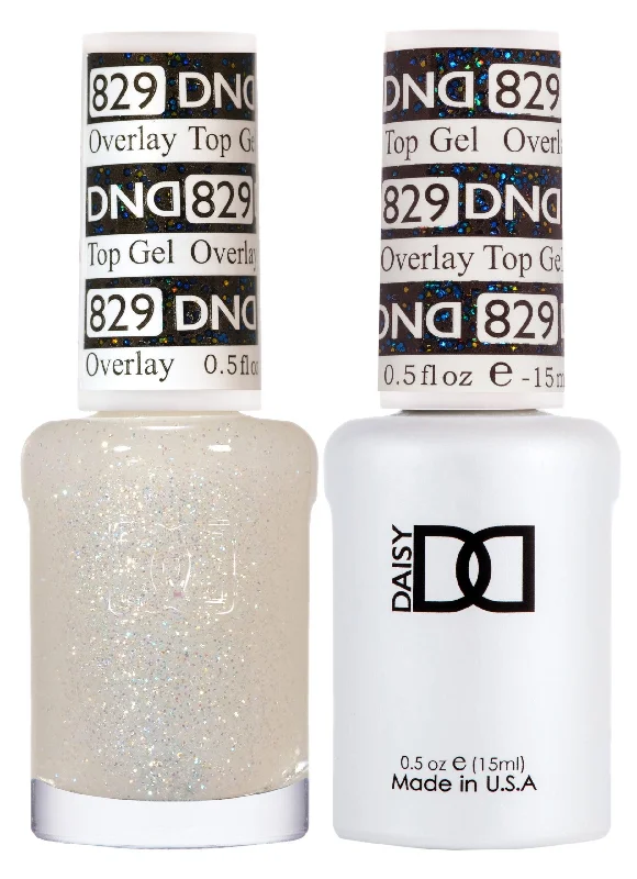 nail polish sunrise hues-DND 829 Overlay Top Gel Duo