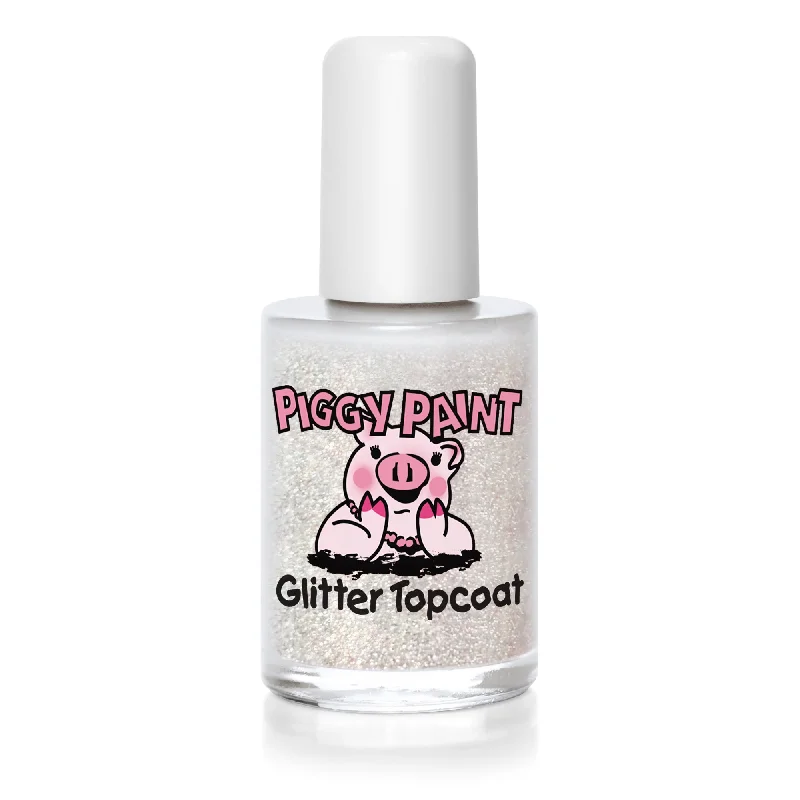 nail polish reindeer brown-Glitter Topcoat - Clear Glitter Gloss