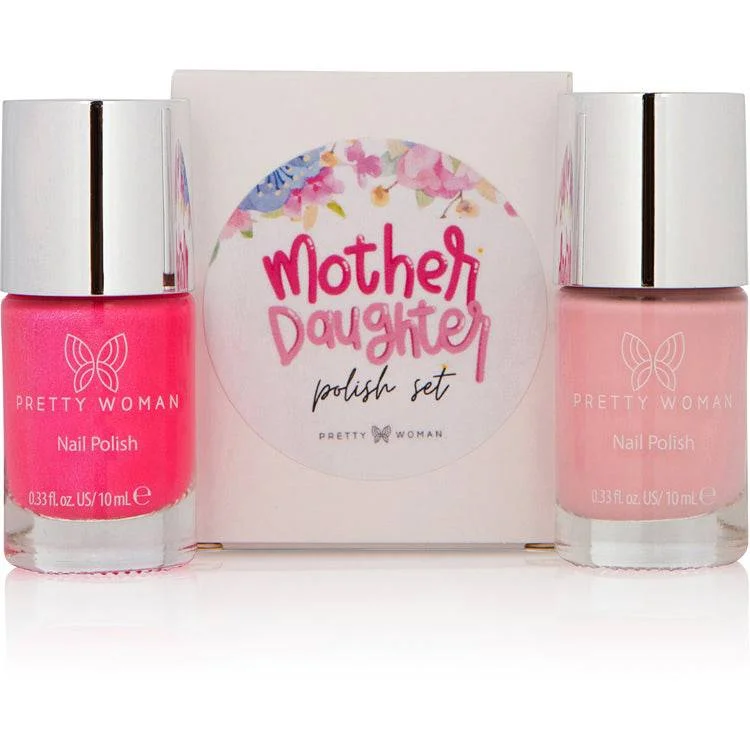 nail polish bubblegum pink-Mother Daughter Polish Set